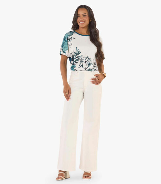 Blusa Feminina Viscotorcion Crepe Rovitex Verde