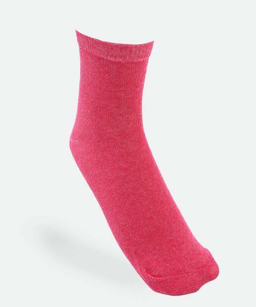 Kit 5 Pares Meias Cano Curto Feminina Marisa Branco