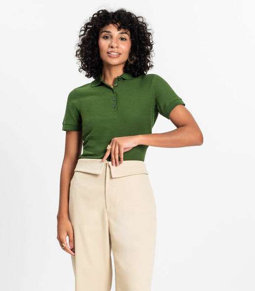 Image_Polo Feminina Piquet Básica Select Verde