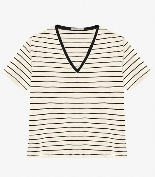 Blusa Feminina Plus Size Gola V Secret Glam Bege