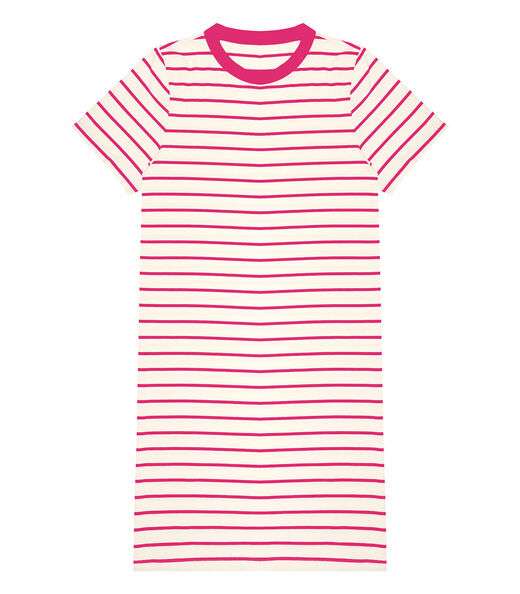 Vestido Feminino Listrado Rovitex Rosa