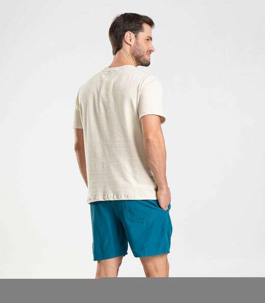 Bermuda Masculina Lisa De Microfibra Long Bong Azul