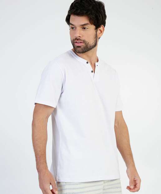 Camiseta Masculina Gola Padre Manga Curta MR
