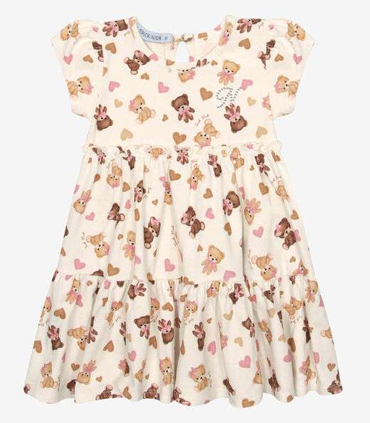 Image_Vestido Infantil Cotton Trick Nick Bege