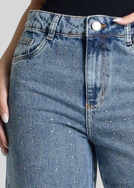 Calça Jeans Sawary Wide Leg Petit - 282569