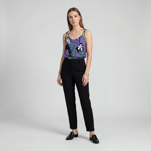 Image_Blusa De Alça De Laço Infinita Cor Cinza