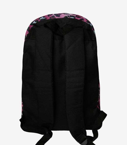 Mochila Escolar Estampa Animal Print Yins Rosa
