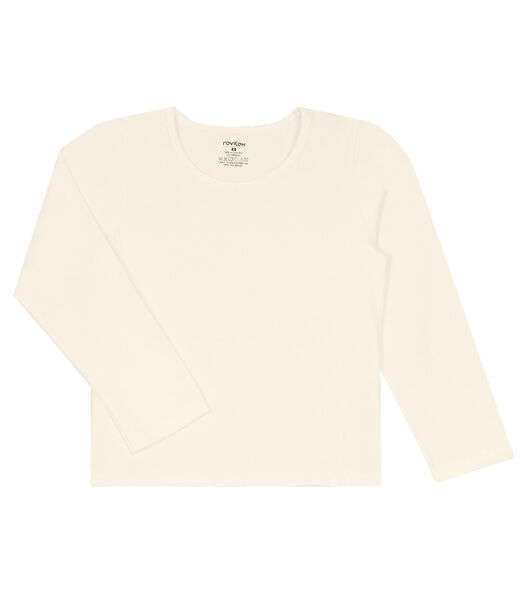 Blusa Manga Longa Infantil Feminina Rovitex Kids Bege