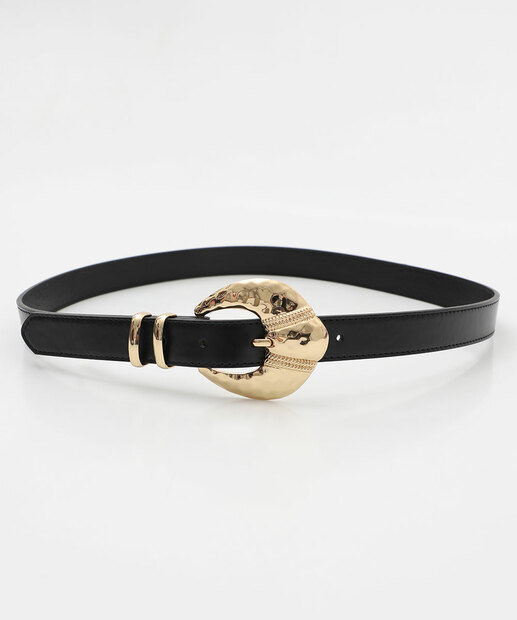 Cinto Feminino Fivela Trabalhada Marisa Preto