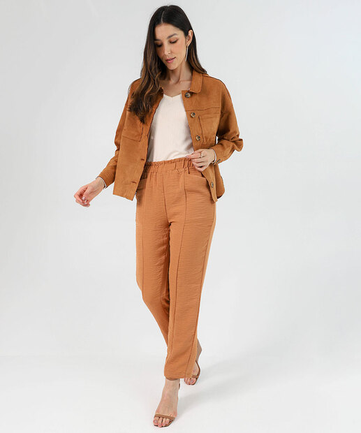 Image_Calça Feminina Clochard Bolso Marisa Marrom