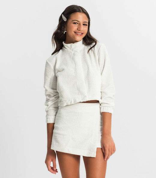 Image_Jaqueta Juvenil Em Tweed Minty Branco