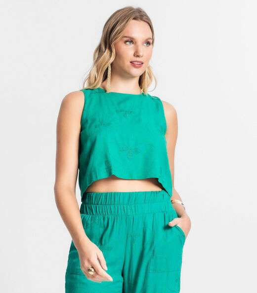 Image_Regata De Linho Feminina Endless Verde