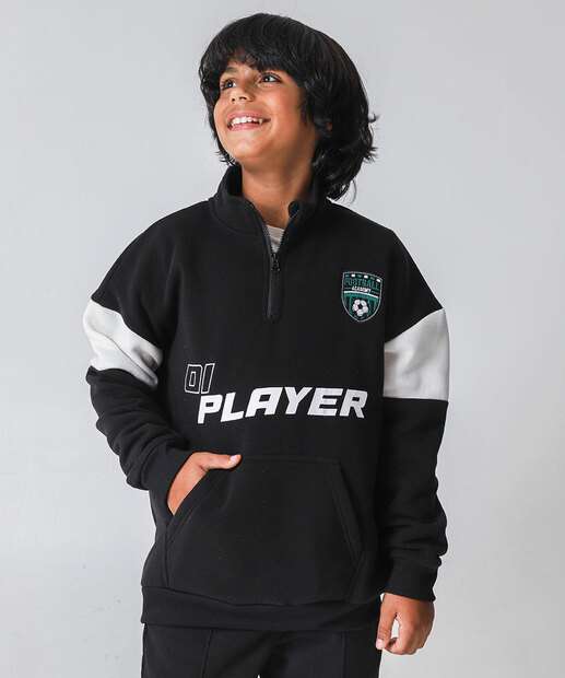 Image_Blusão Juvenil Moletom Estampa Esportiva Zíper MR Tam 10 a 16 Preto