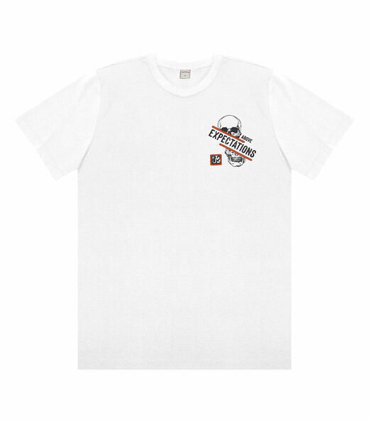 Camiseta Masculina Juvenil Expectations Rovitex Te Branco