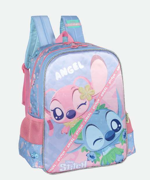 Mochila Infantil Escolar Stitch Disney