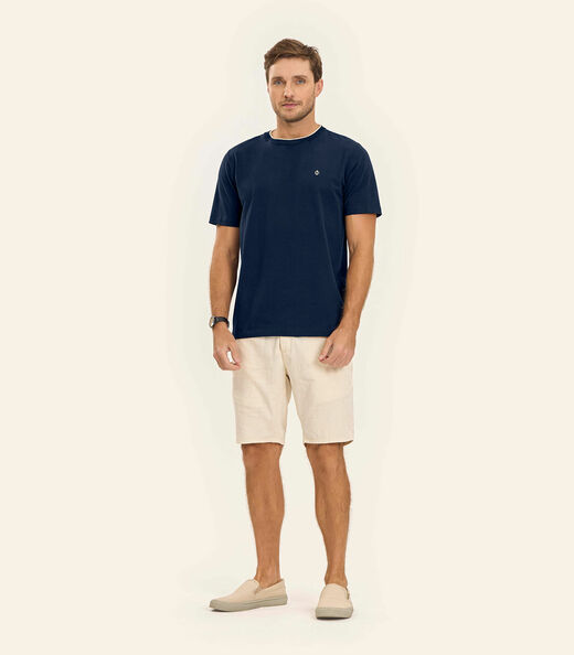 Camiseta Cotton Leve Masculina Diametro Azul