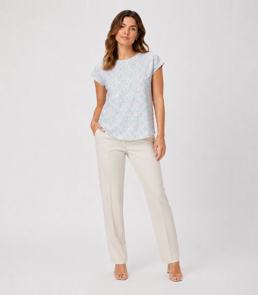 Blusa Feminina Estampada Rovitex Rosa