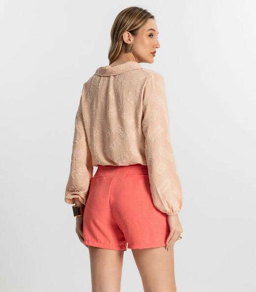 Camisa Manga Longa Rovitex Rosa