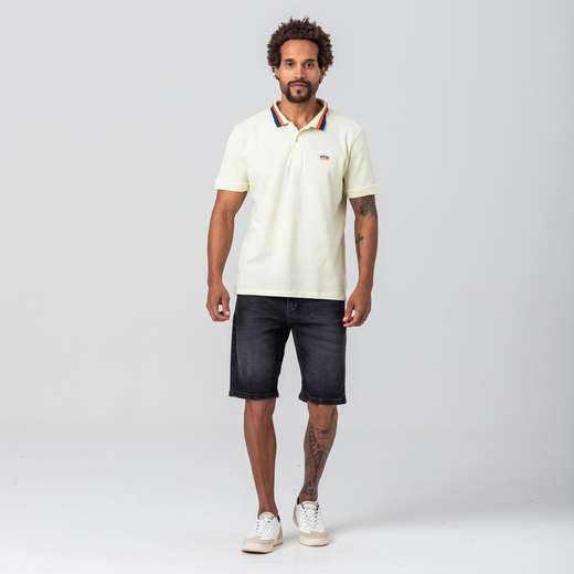 Camiseta Polo Rock e Soda Masculina