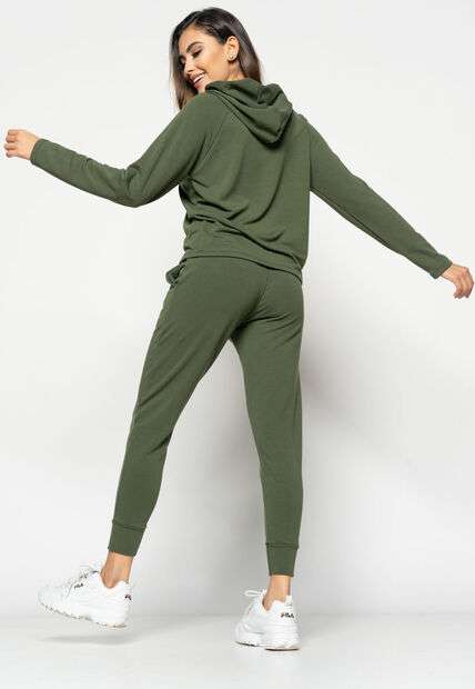 Conjunto  Comfy Com Casaco Capuz e Jogger Moletinho Verde Salvatore Fashion