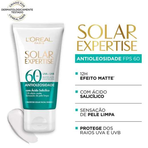 Image_Protetor Solar Facial L'Oréal Paris Expertise Antioleosidade FPS 60