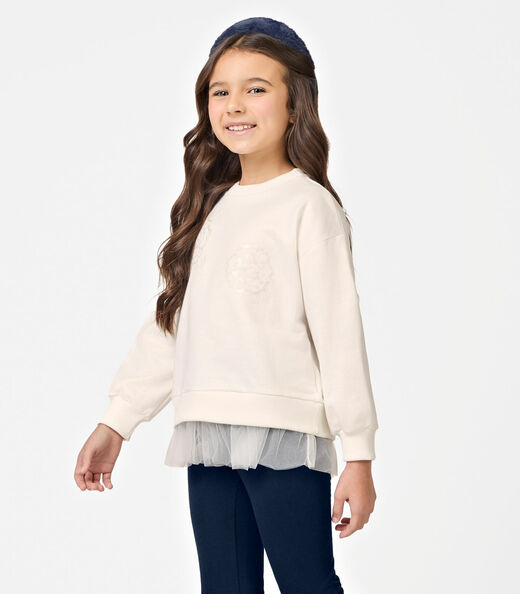 Conjunto Blusão com Legging Feminino Trick Nick Bege