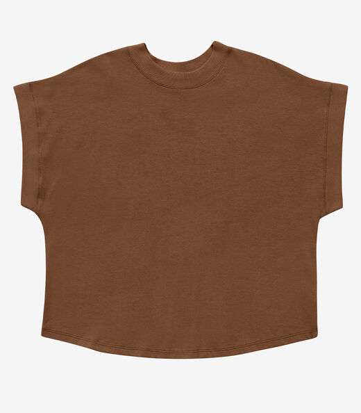 Blusa Feminina Meia Malha Marrom