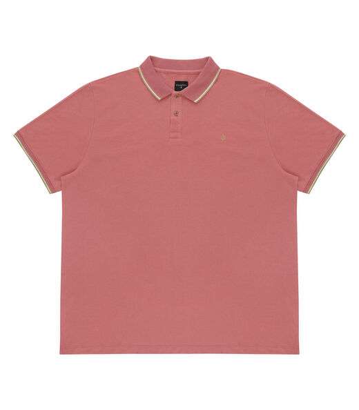 Camisa Polo Masculina Plus Size Diametro Rosa