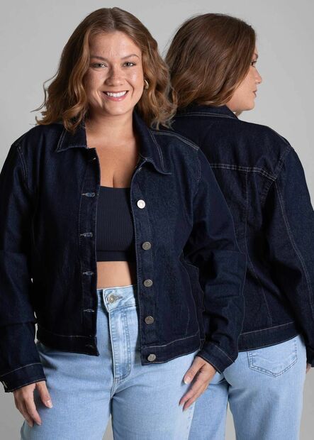 Jaqueta Jeans Sawary Plus Size - 282500