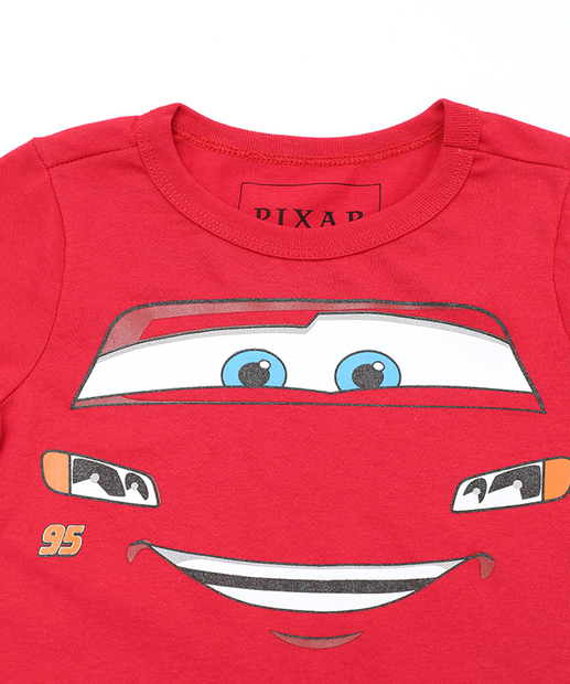Conjunto Infantil Carros Disney Tam 1 a 3 Vermelho