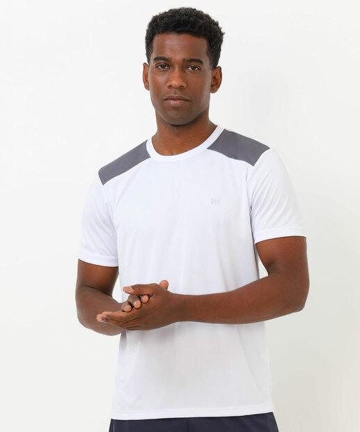 Image_Camiseta Masculina Fitness Dry Fit MR Branco