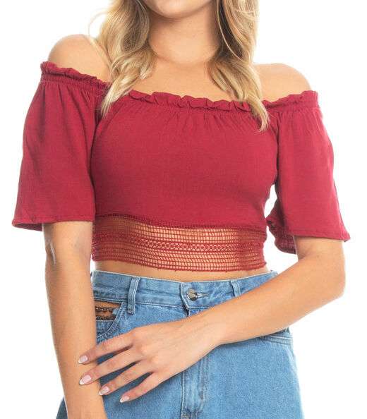 Blusa Feminina Ciganinha Endless Vermelho