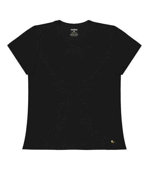 Blusa Feminina Cotton Leve Básica Rovitex Preto