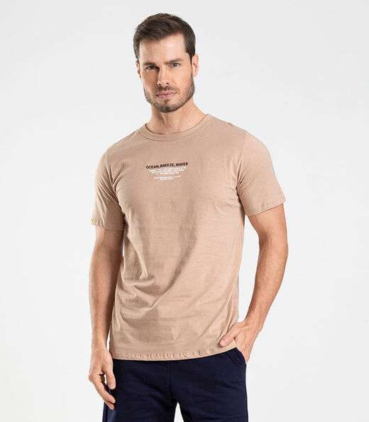 Image_Camiseta Meia Malha Masculina Diametro Marrom