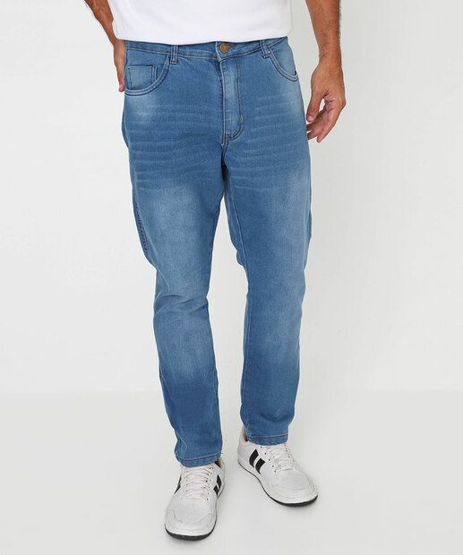 Calça Masculina Jeans Skinny Jezzian Azul