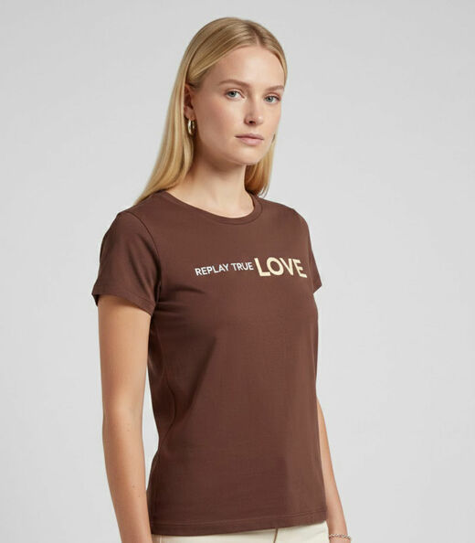 Image_Blusa Feminina Cotton Com Estampa Infinita Cor Marrom