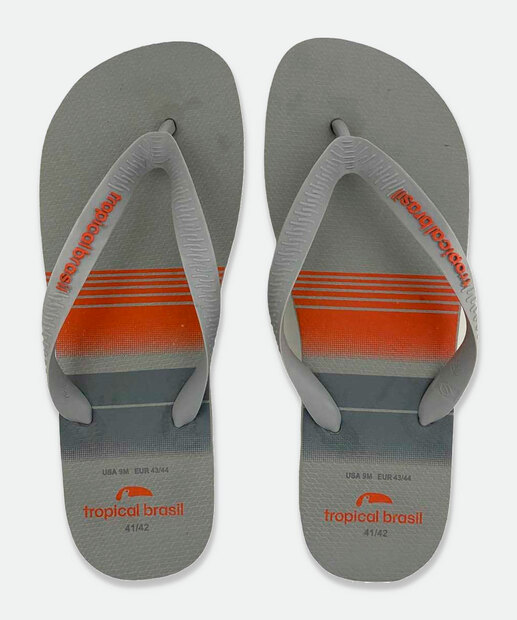 Chinelo Masculino Estampado Tropical Brasil 
