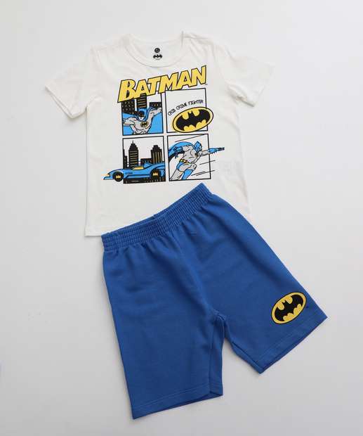 Image_Conjunto Infantil Batman Liga Da Justiça Tam 4 a 10 Off White