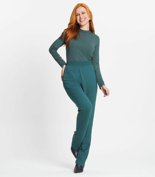 Blusa Feminina Manga Longa Gola Alta Rovitex Verde