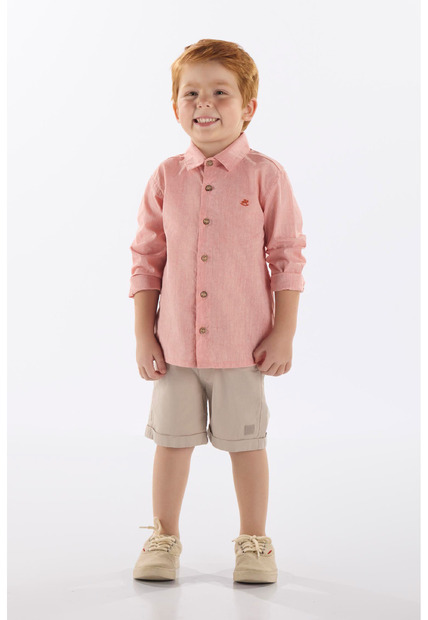 Image_Camisa Infantil em Linho e Algodão Up Baby