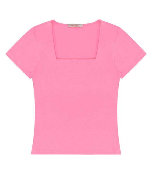 Blusa Feminina Decote Quadrado Endless Rosa