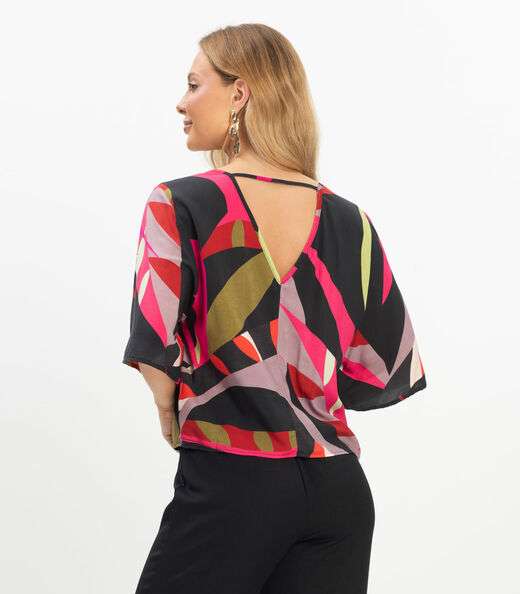 Blusa Feminina Viscose Khyara Rovitex Preto