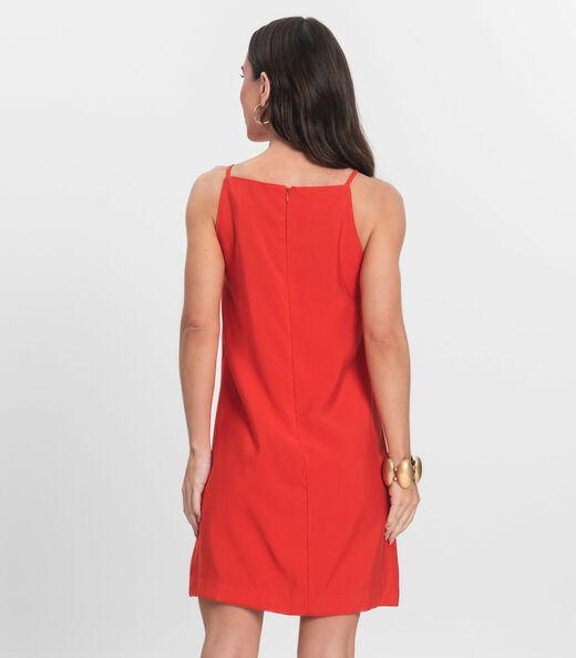 Vestido Feminino Decote Quadrado Endless Laranja
