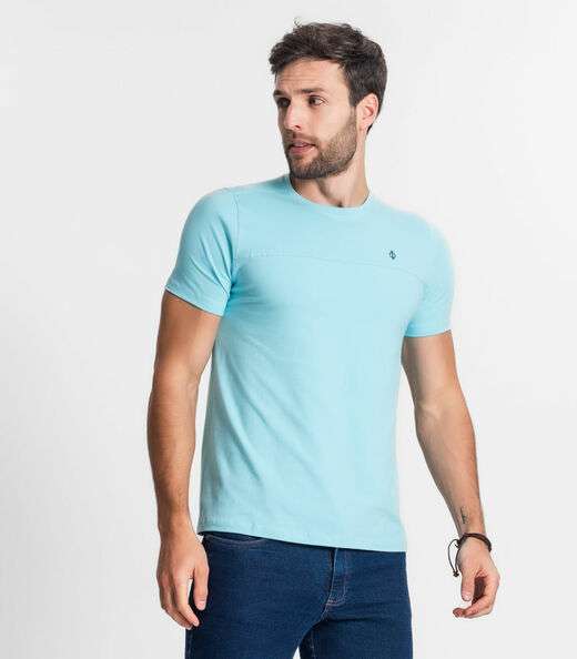 Camiseta Básica Masculina Diametro Azul