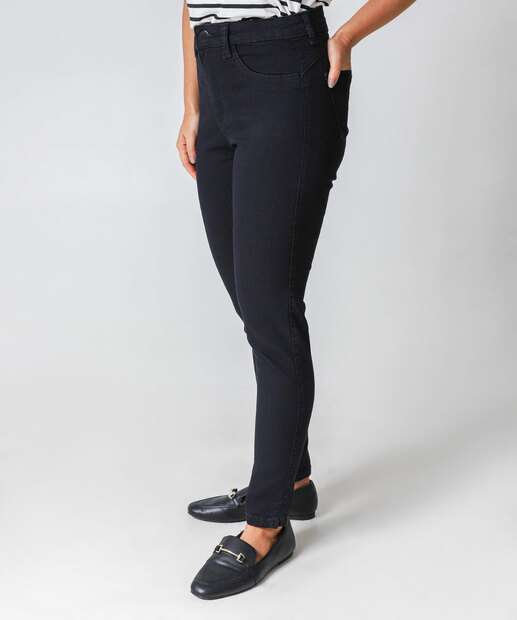 Calça Jeans Skinny Feminina Biotipo Preto