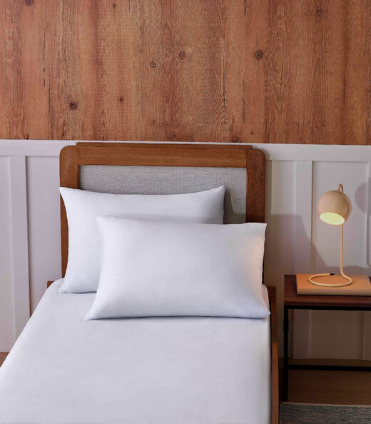 Image_Jogo De Cama Solteiro Malha 2 Peças Liso Vivaldi Branco