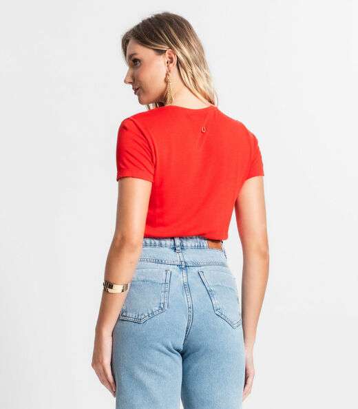 Blusa De Visco Tricot Feminina Endless Laranja