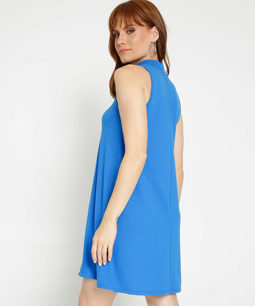 Vestido Feminino Gola Alta Sem Manga Marisa