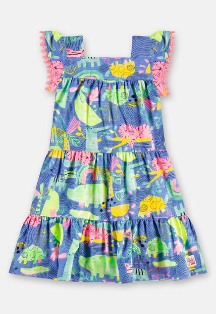Vestido Infantil em Algodão Flamê Up Baby