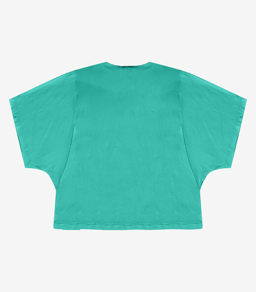 Blusa Feminina Com Mangas Amplas Infinita Cor Verde